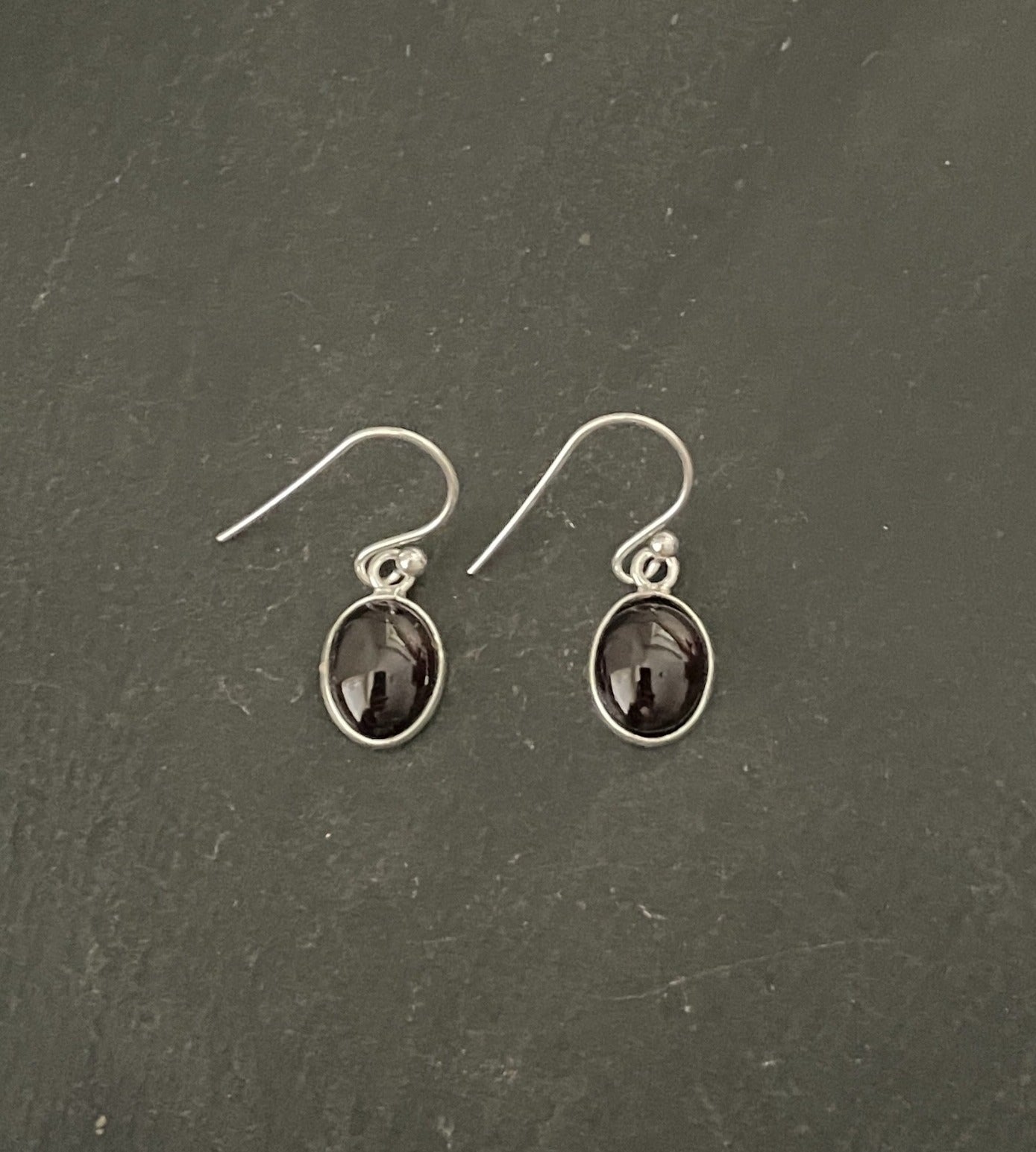 Garnet Oval Earrings image 0