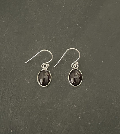 Garnet Oval Earrings image 0