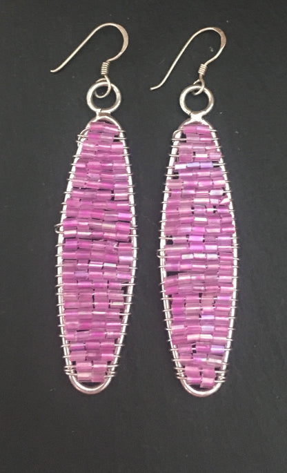 Line Bead Earrings image 2