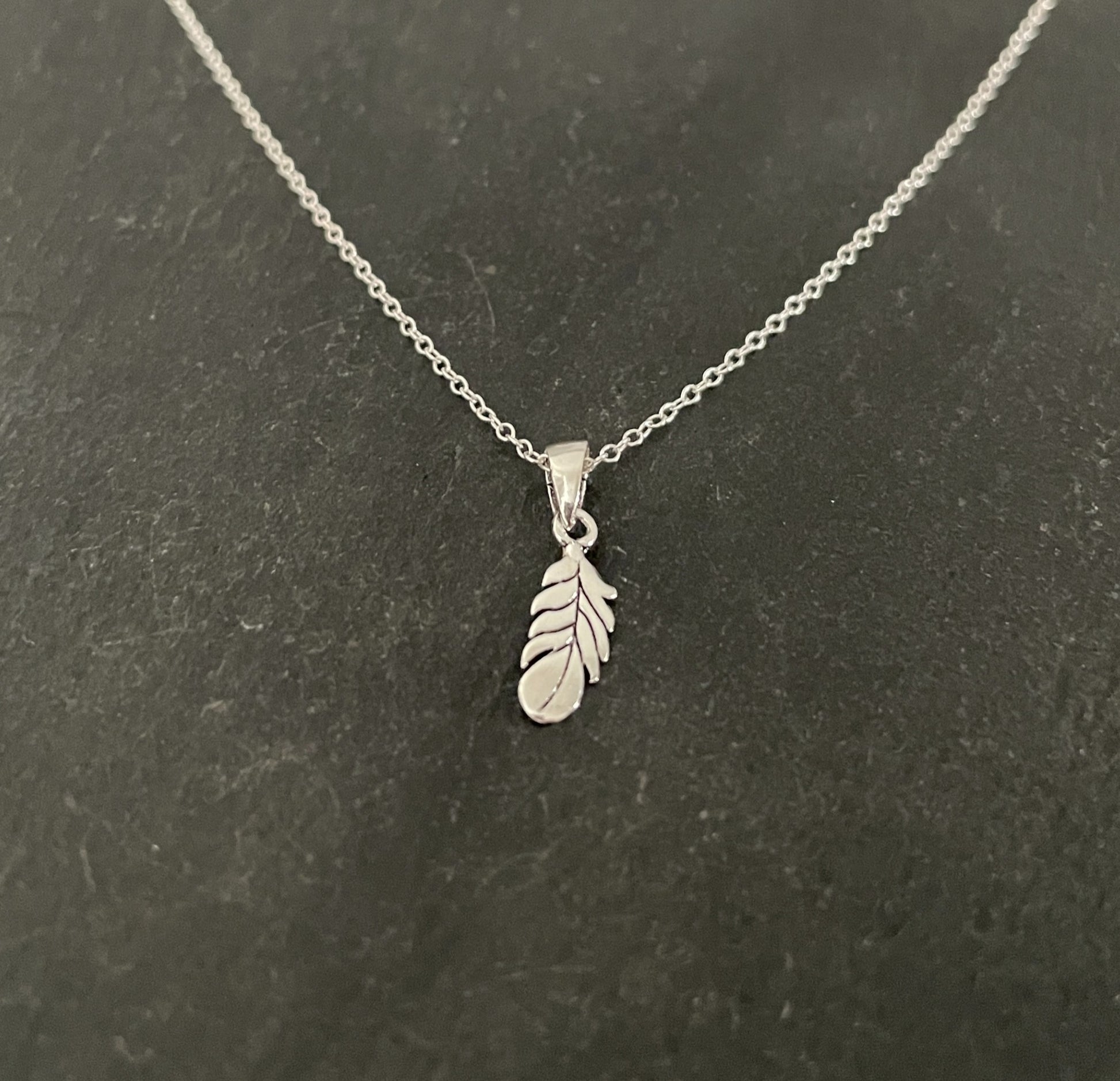 Silver Feather Pendant image 1