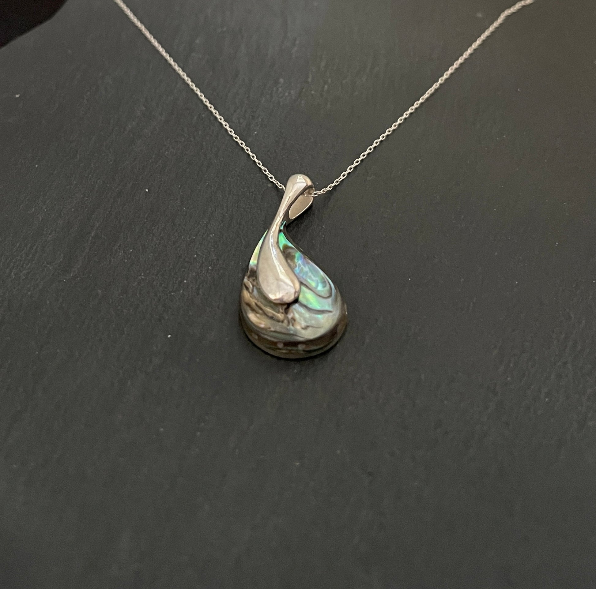 Paua Shell Teardrop Pendant image 1