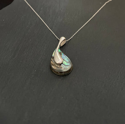 Paua Shell Teardrop Pendant image 1