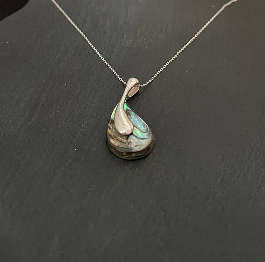 Paua Shell Teardrop Pendant image 1