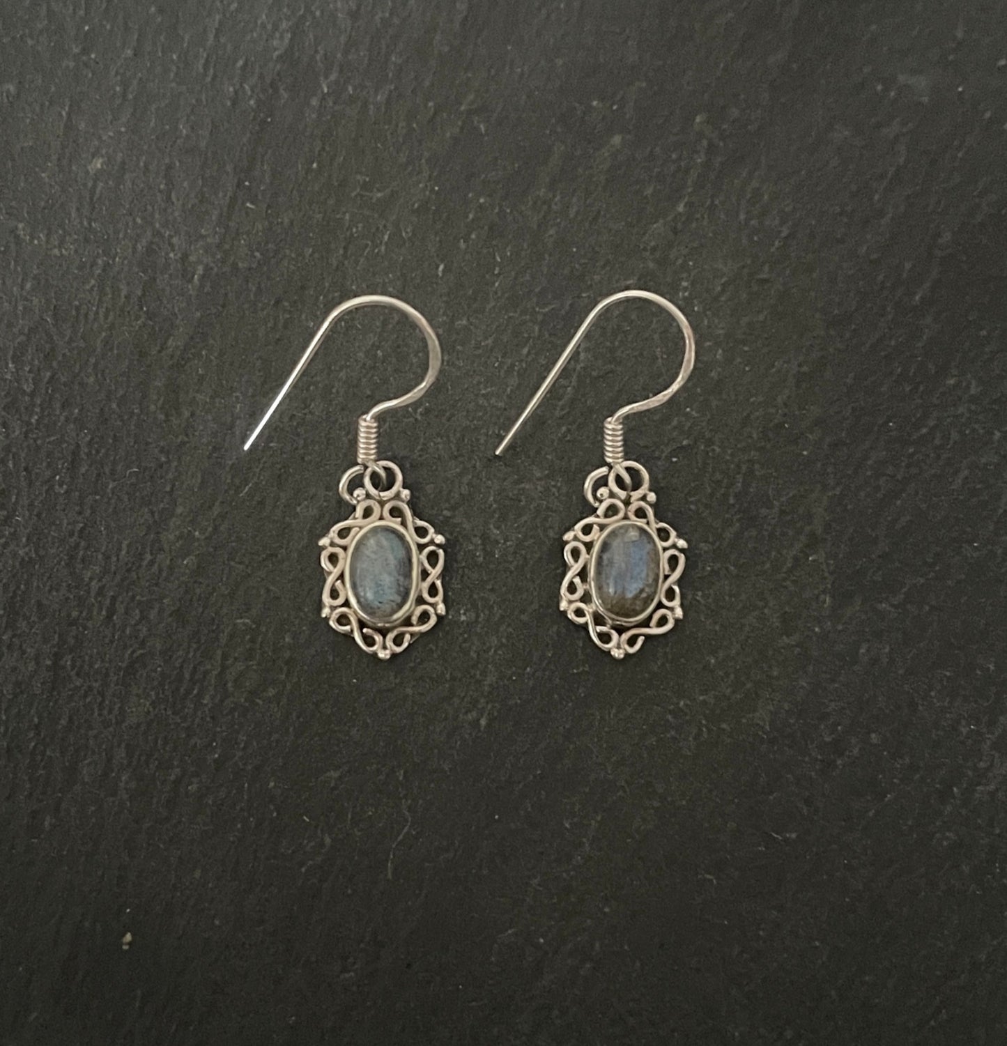 Labradorite and Silver Earrings image 0