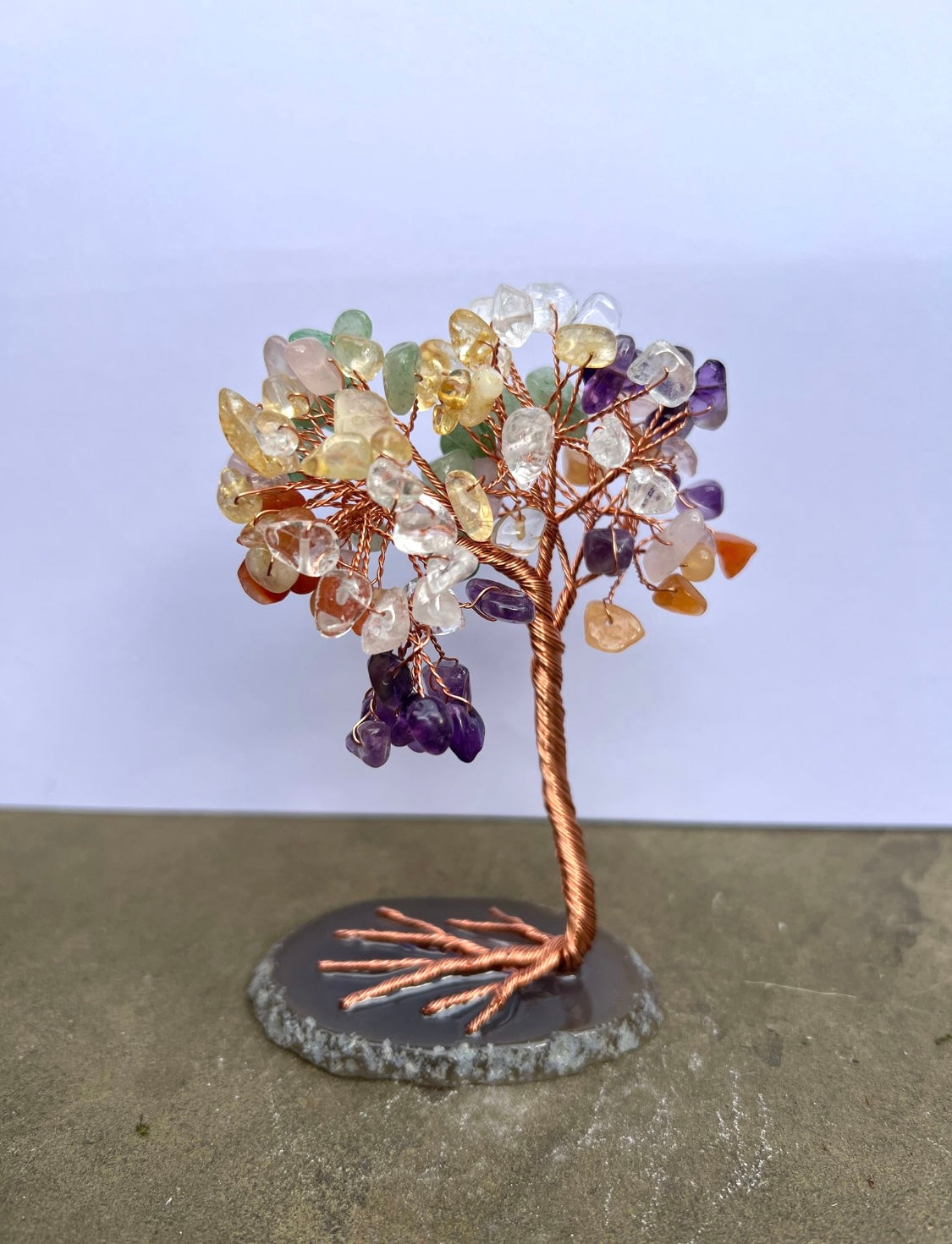 Gemstone Tree on Agate Base image 3