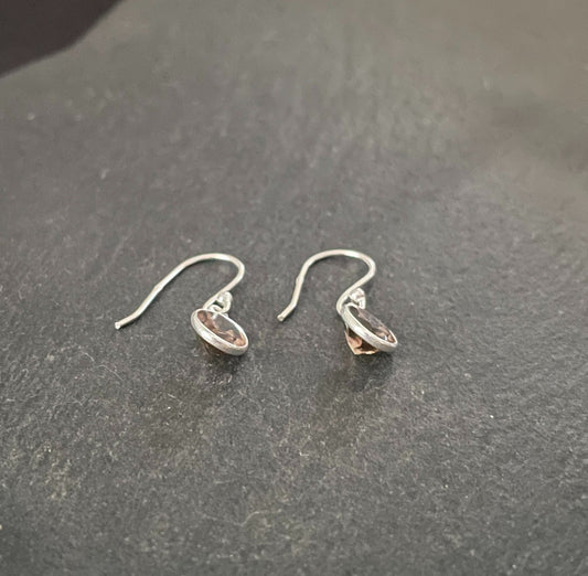 Smokey Quartz Oval Drop Earrings image 1