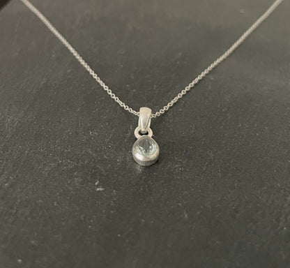 Blue Topaz Teardrop Pendant image 1