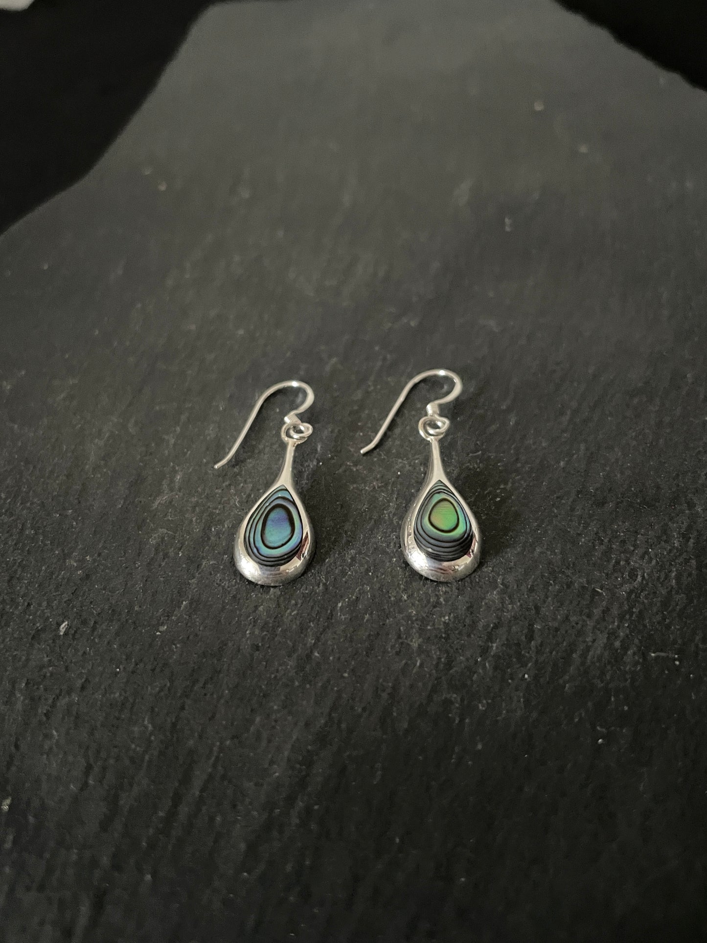 Paua Shell Teardrop Earrings image 1