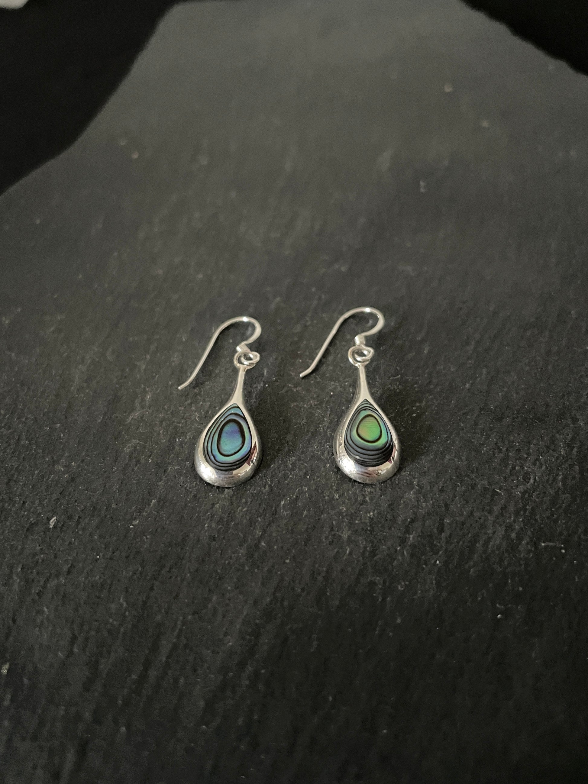 Paua Shell Teardrop Earrings image 1