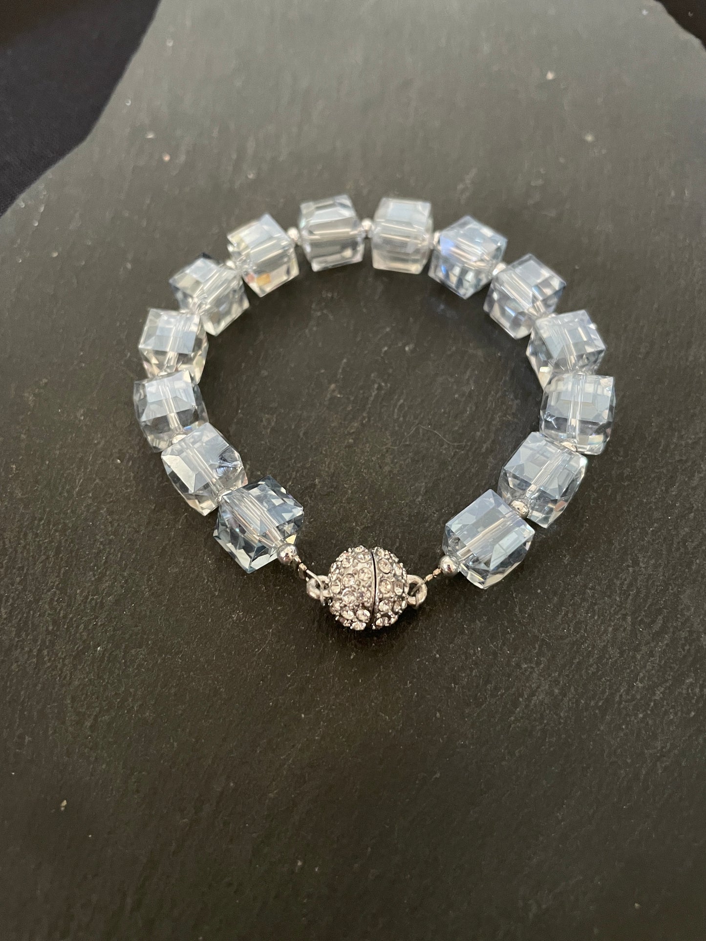 Square Coloured Bead Bracelet image 0