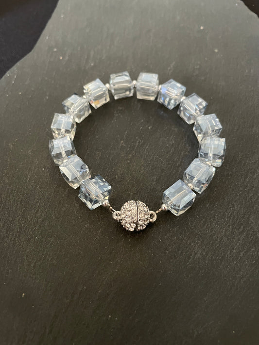 Square Coloured Bead Bracelet image 0
