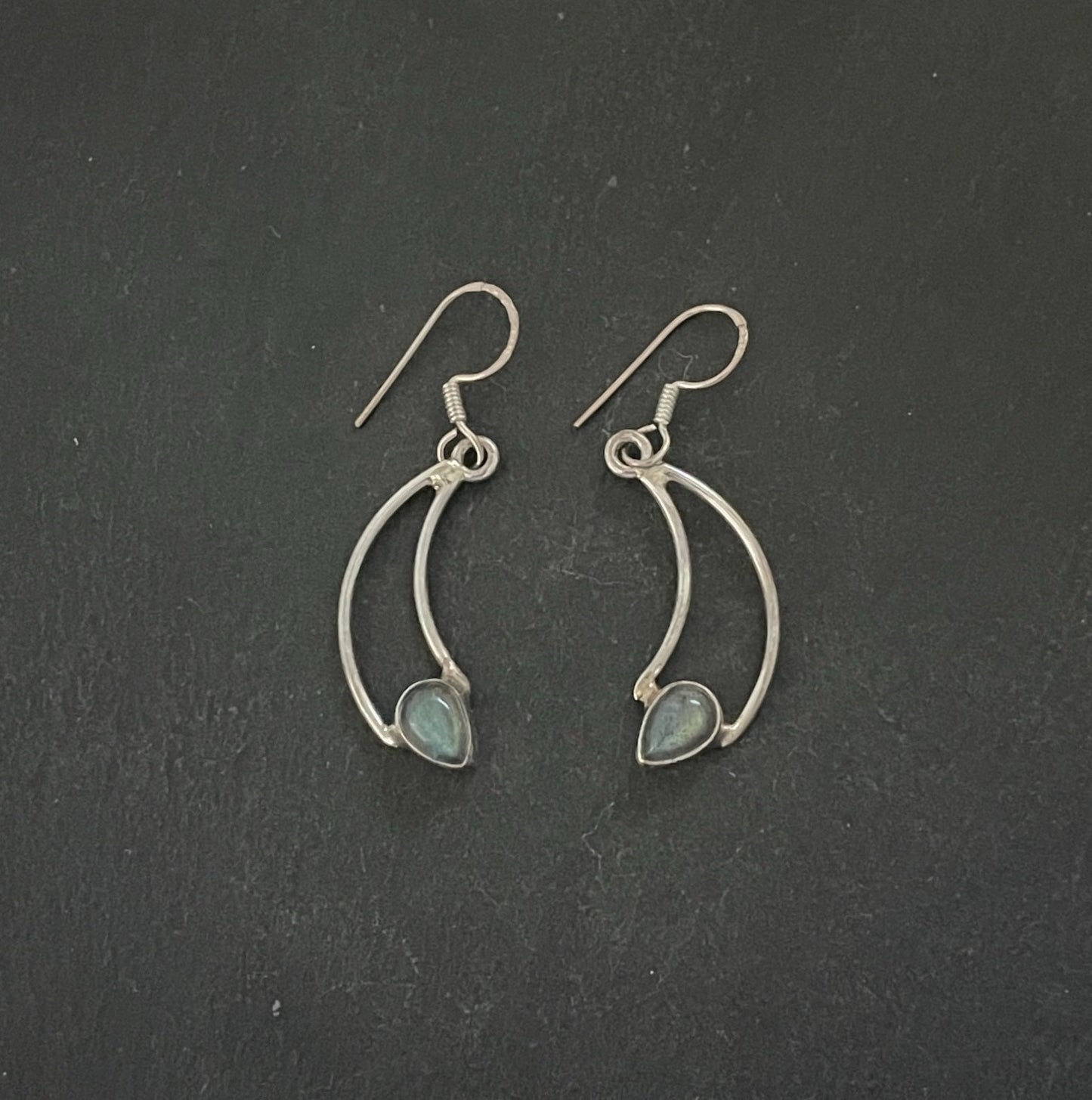 Labradorite and Silver Earrings image 0