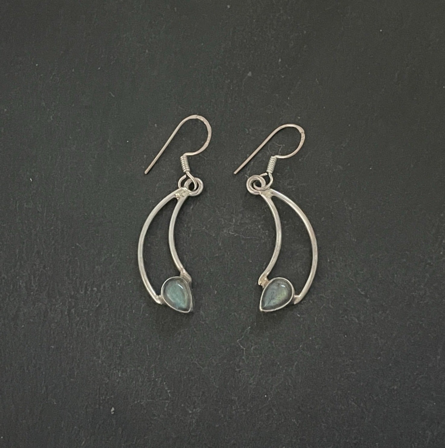 Labradorite and Silver Earrings image 0