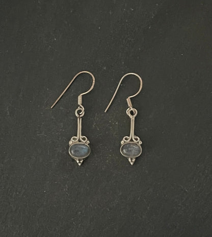 Labradorite Oval Earrings image 0