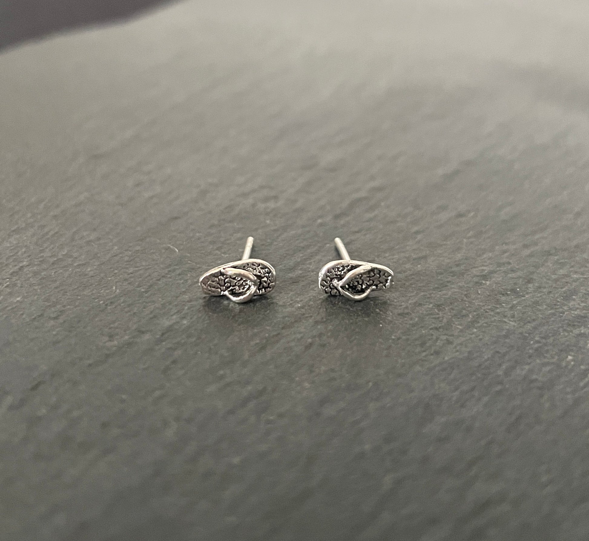 Silver Flip Flop Studs image 0