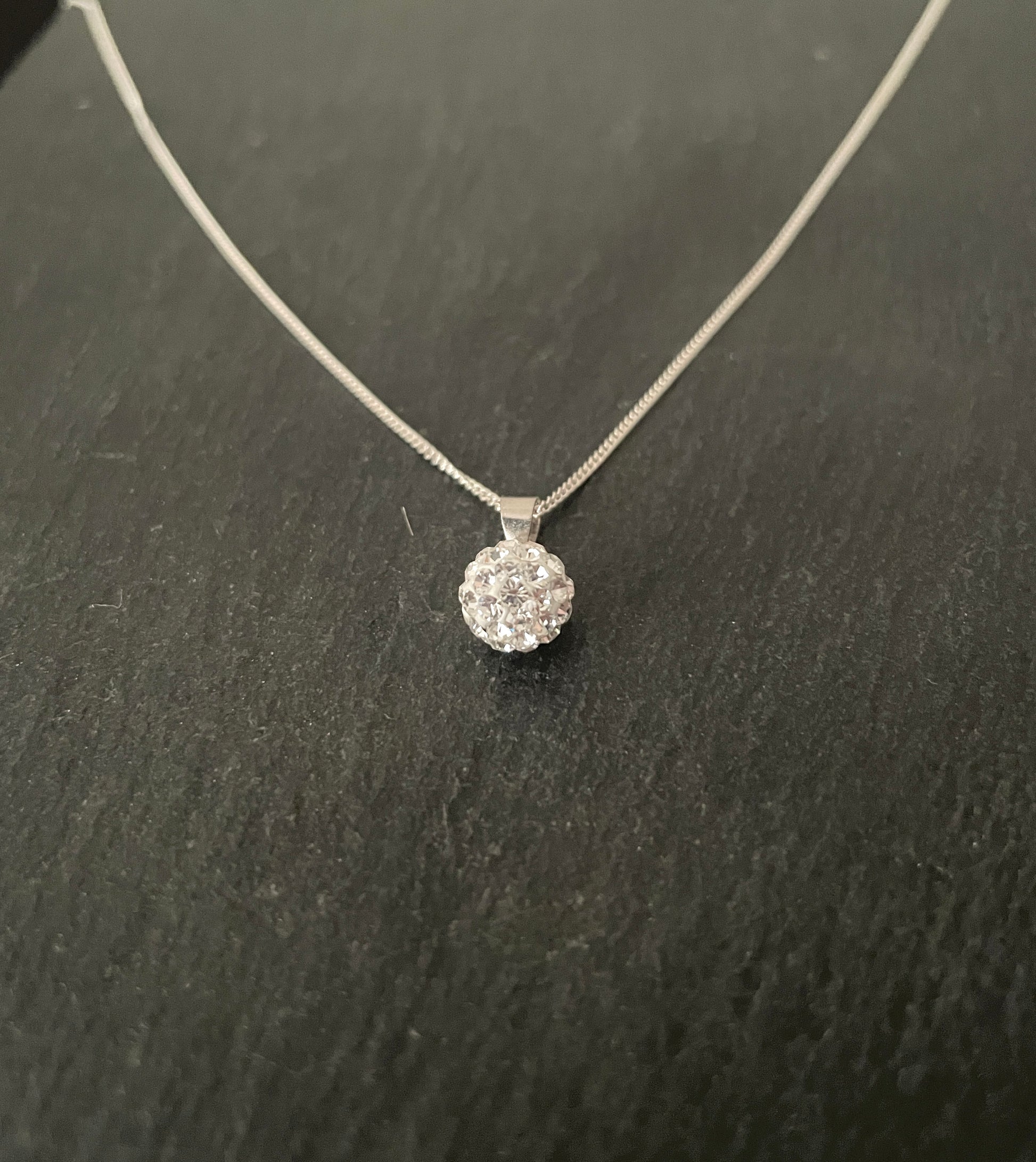 Cubic Zirconia Ball Pendant image 4