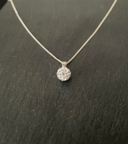 Cubic Zirconia Ball Pendant image 4