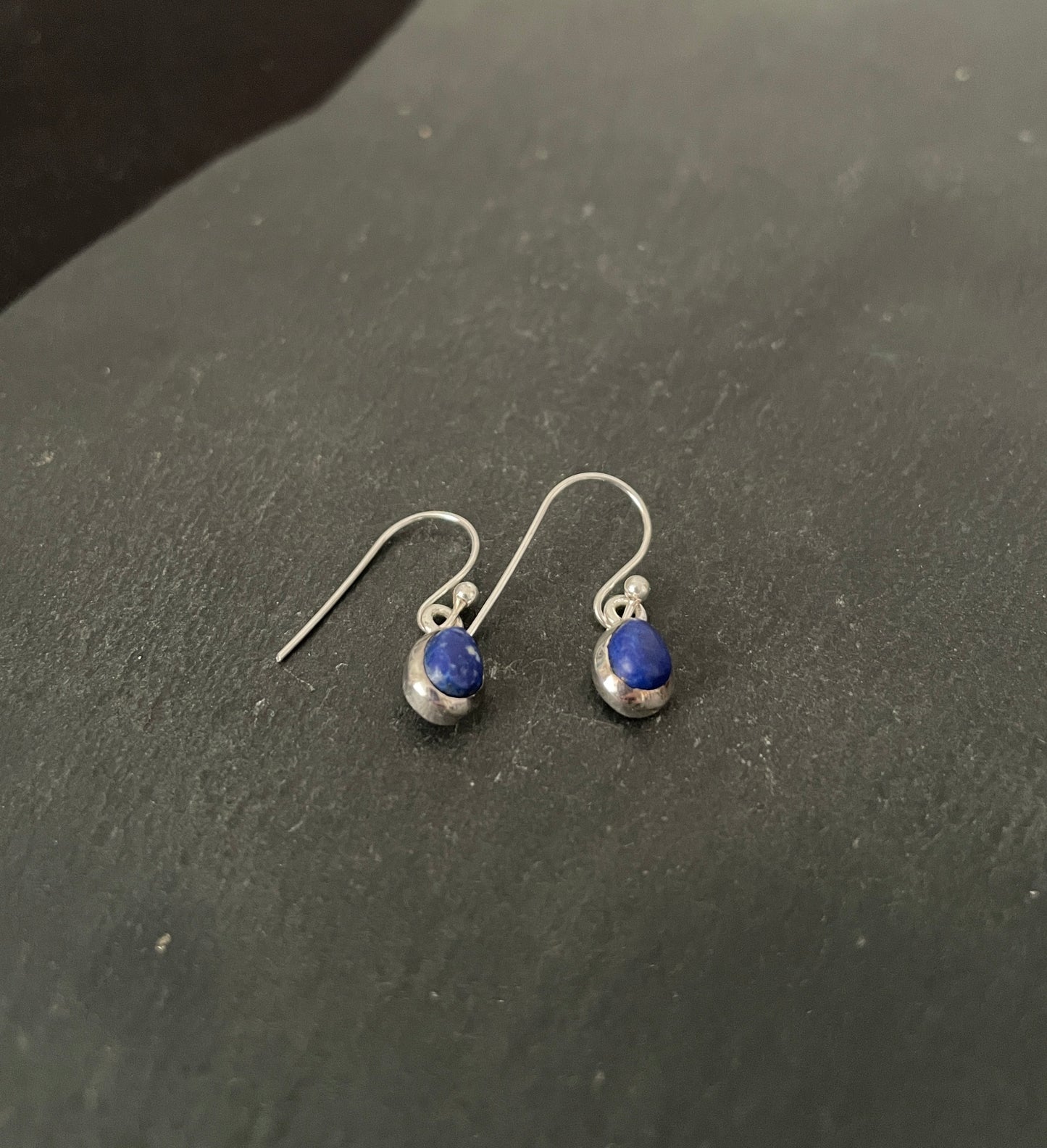 Lapis Lazuli Teardrop Earrings image 1