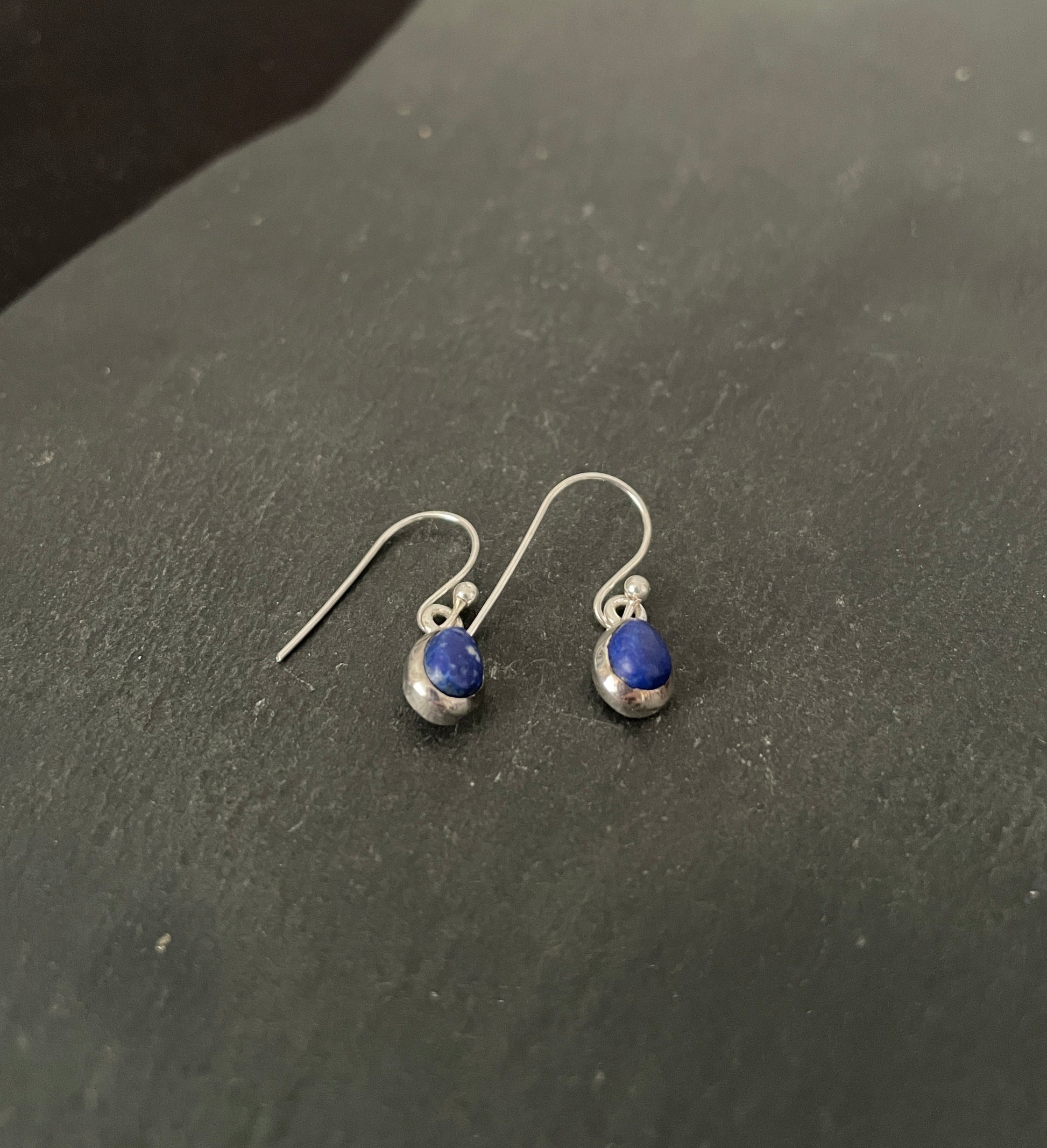 Lapis Lazuli Teardrop Earrings image 1