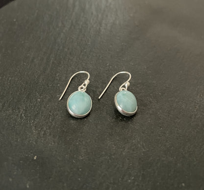 Larimar Oval Earrings image 1