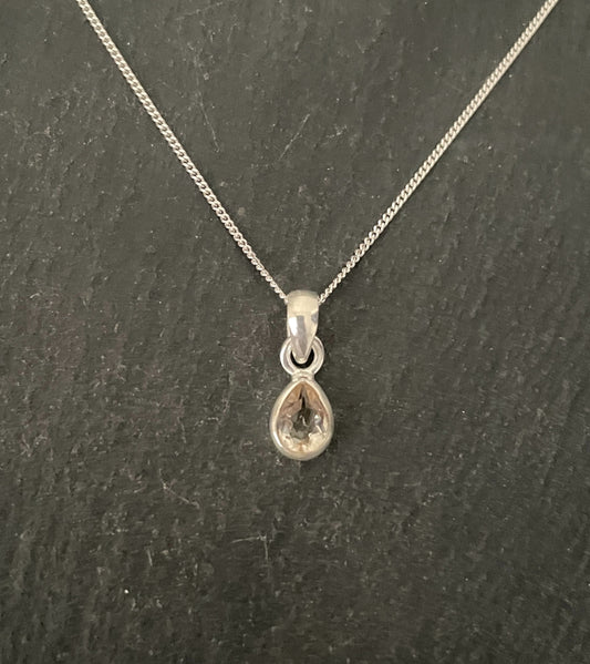 Citrine Teardrop Pendant image 0