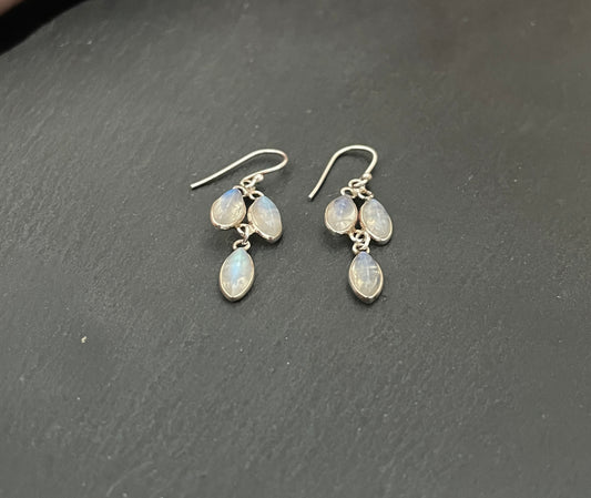 Moonstone Drop Earrings image 1