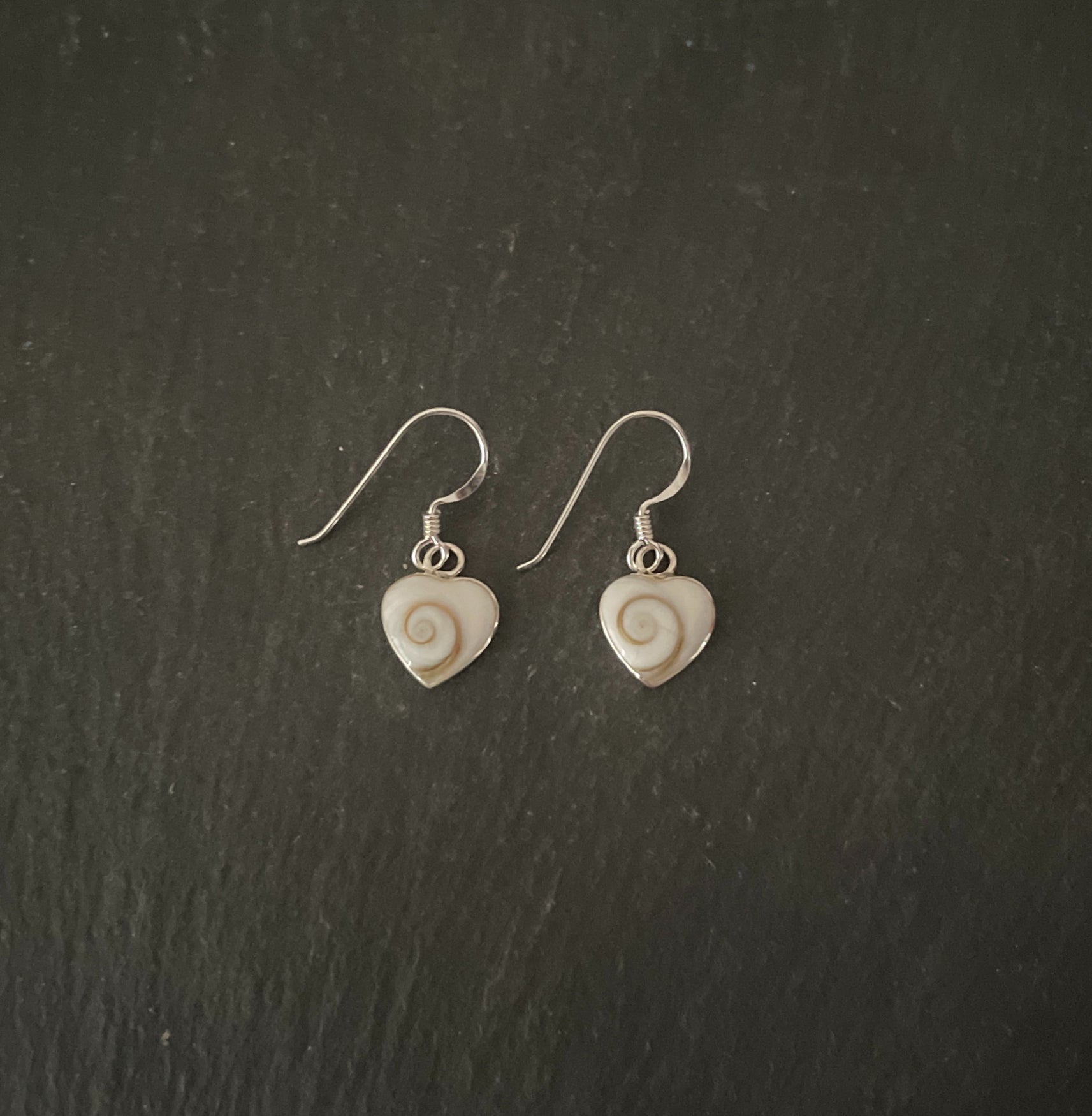 Shiva Shell Heart Earrings image 0