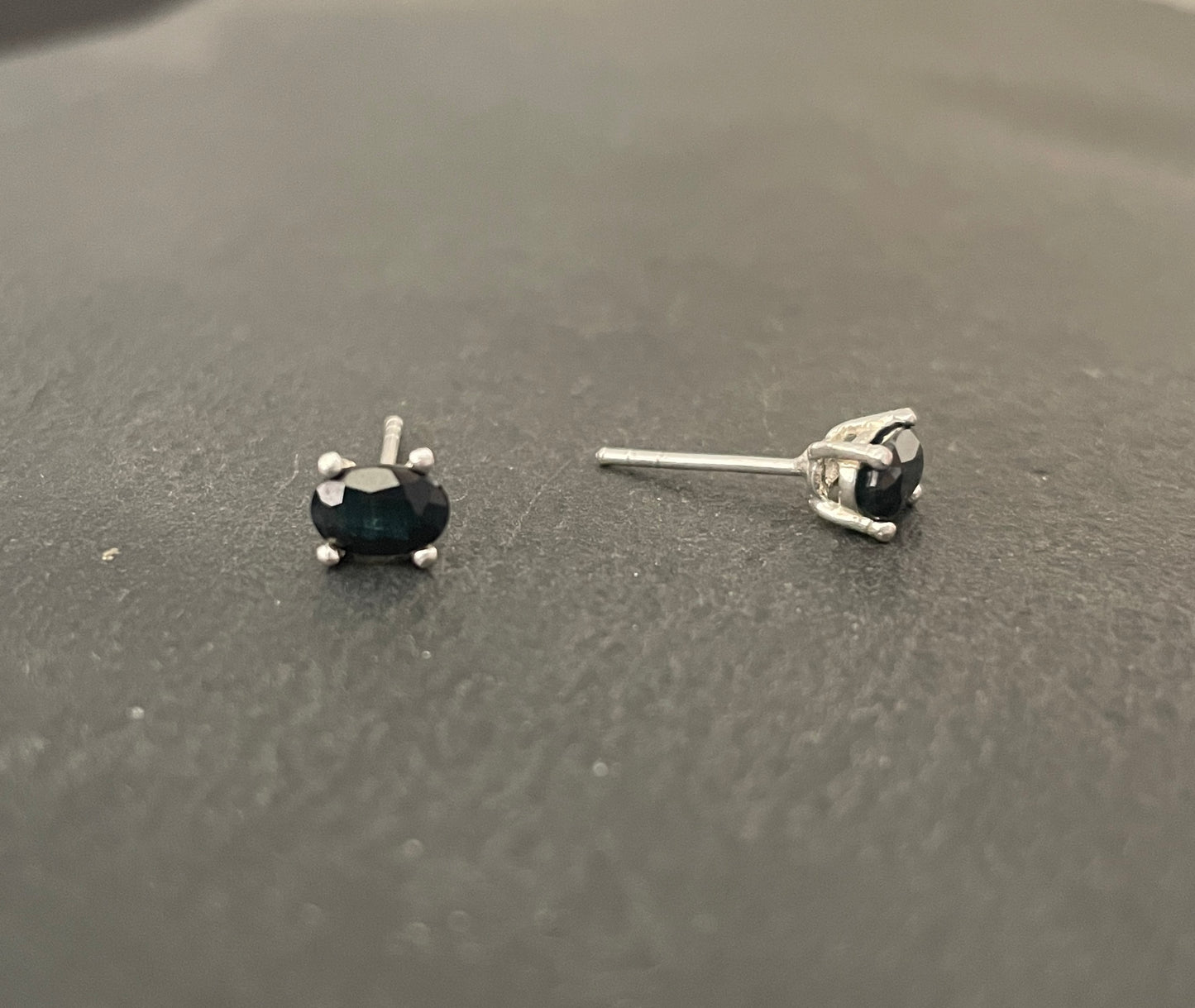 Oval Sapphire Studs image 1