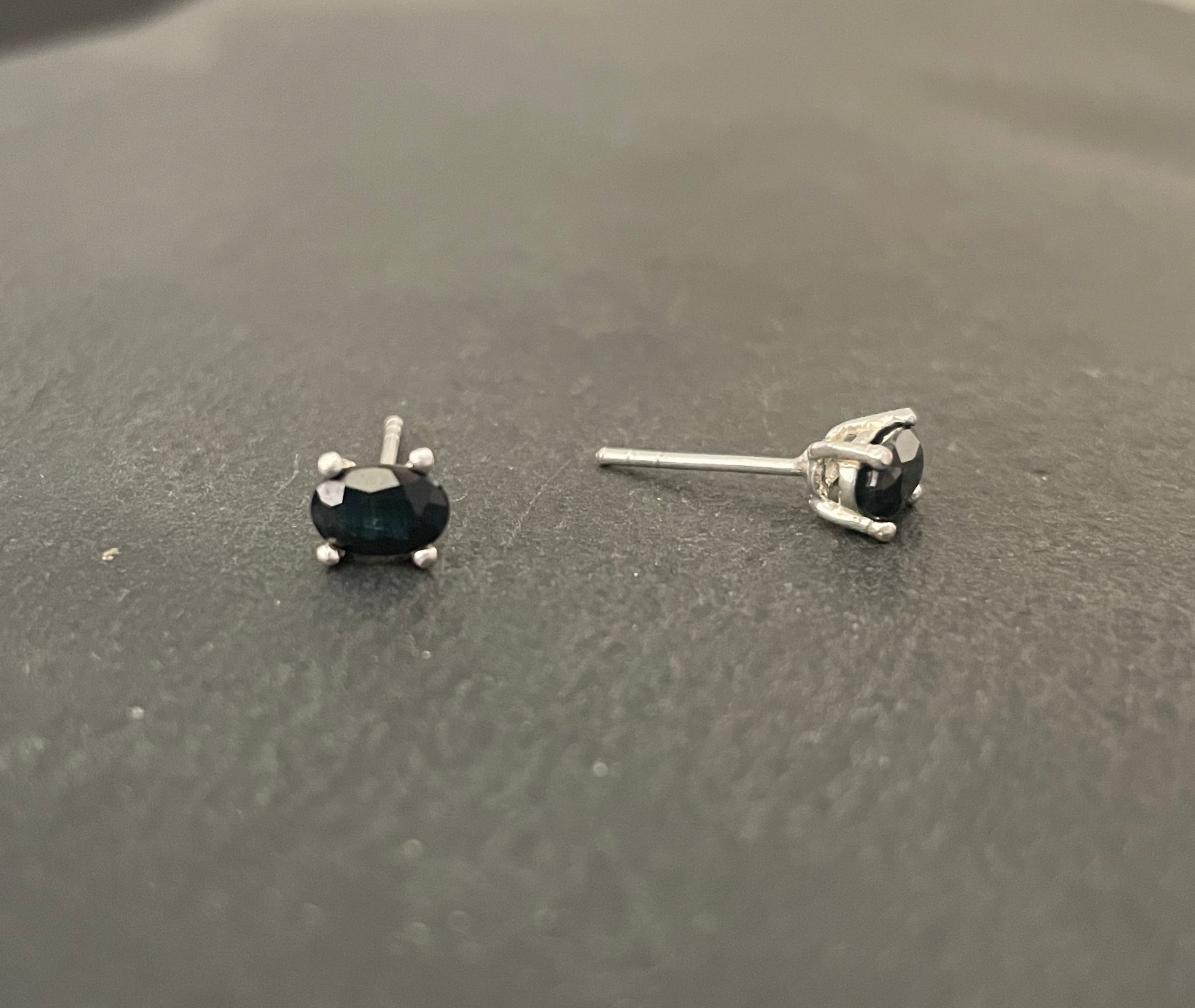 Oval Sapphire Studs image 1