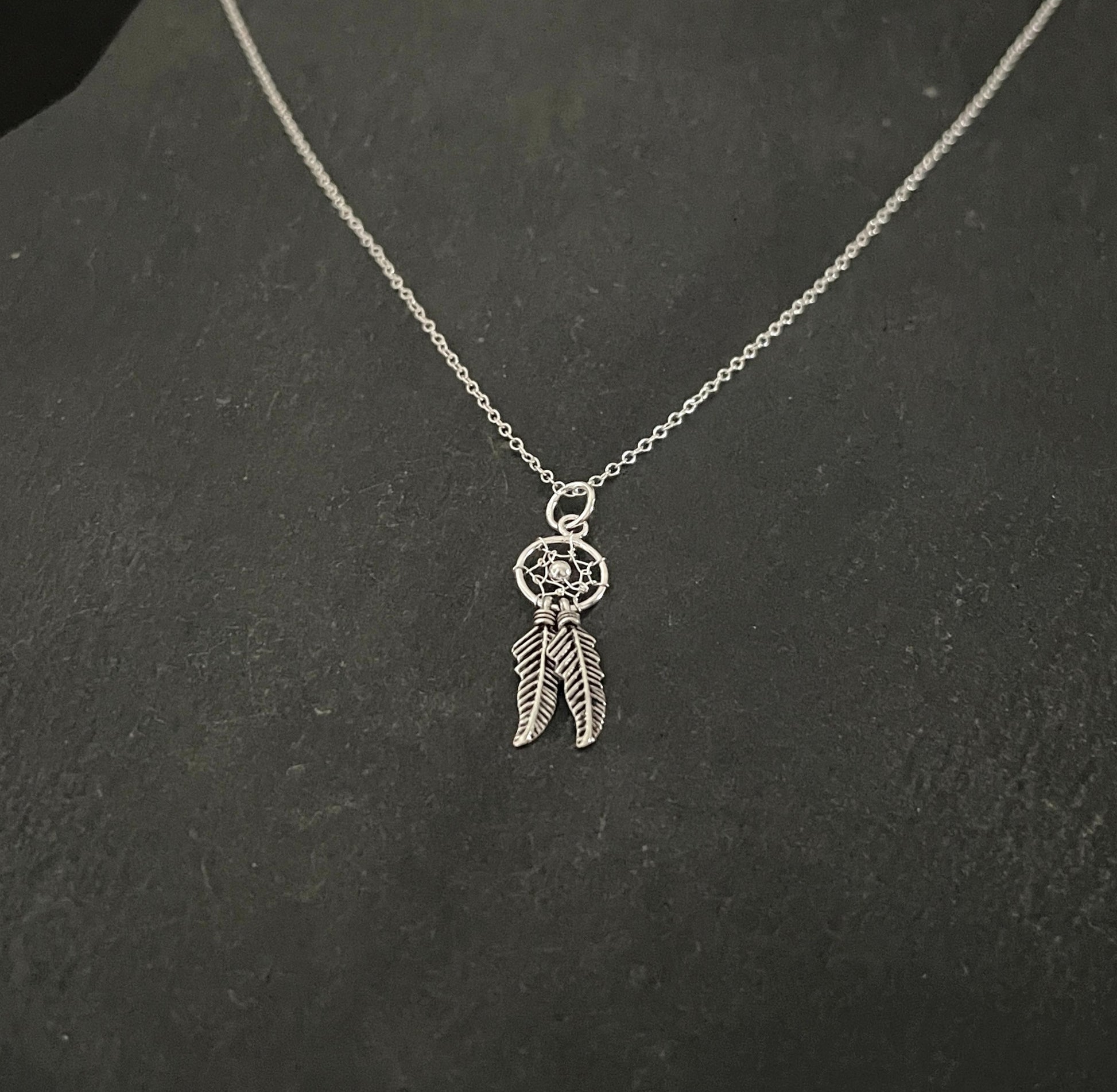 Silver Dreamcatcher Pendant image 1