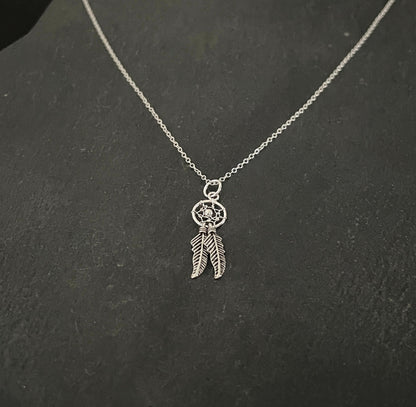 Silver Dreamcatcher Pendant image 1