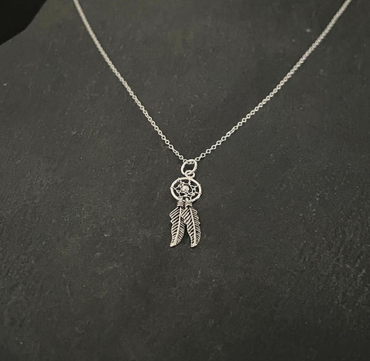 Silver Dreamcatcher Pendant image 1