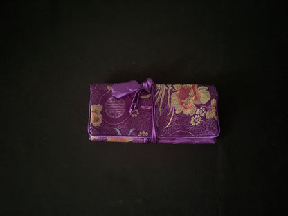 Dark Purple Flower Jewellery Wrap image 1