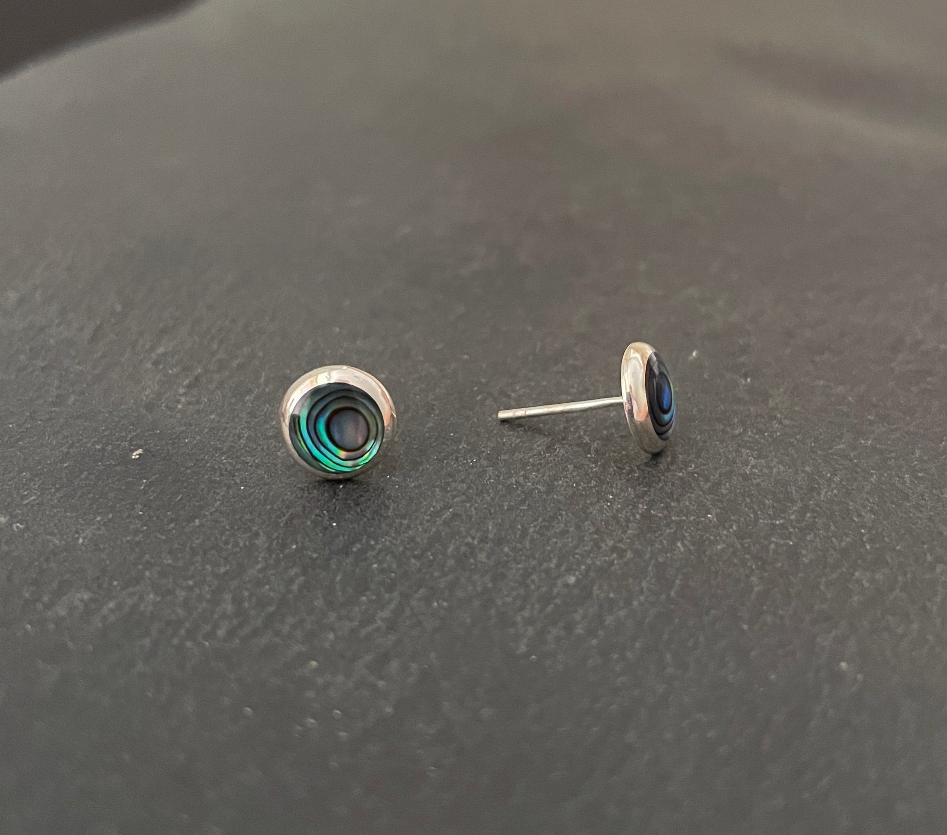 Paua Shell Round Studs image 1