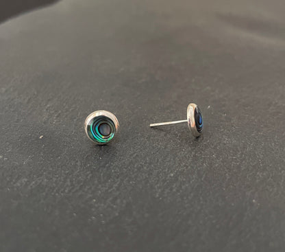 Paua Shell Round Studs image 1