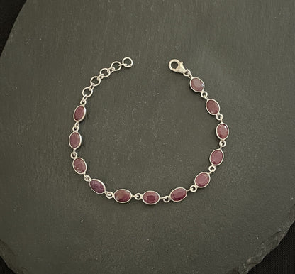 Oval Ruby Bracelet image 1
