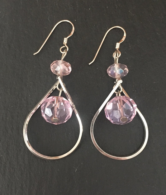 Pink Bead Earrings image 0