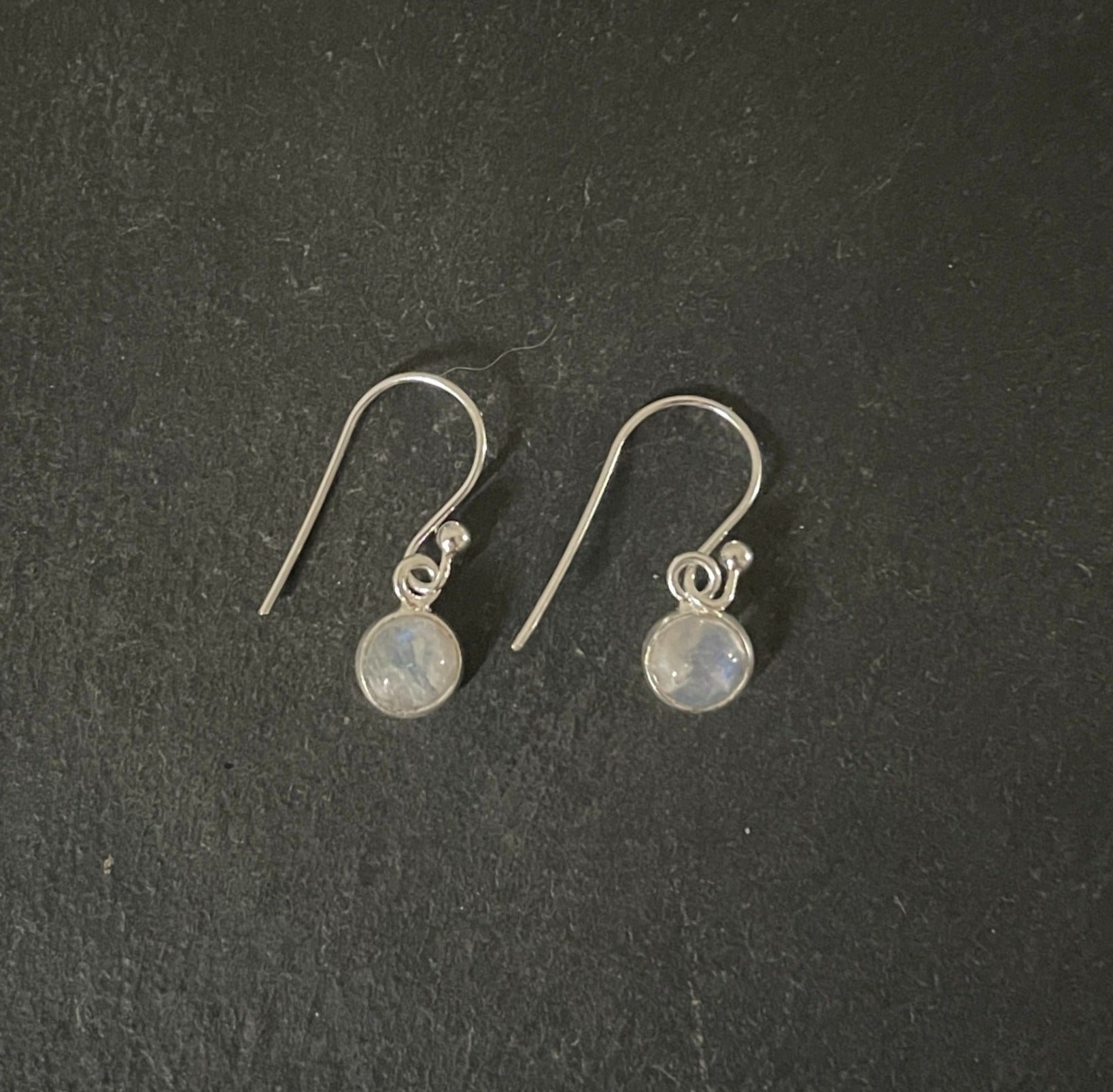Moonstone Round Earrings image 0