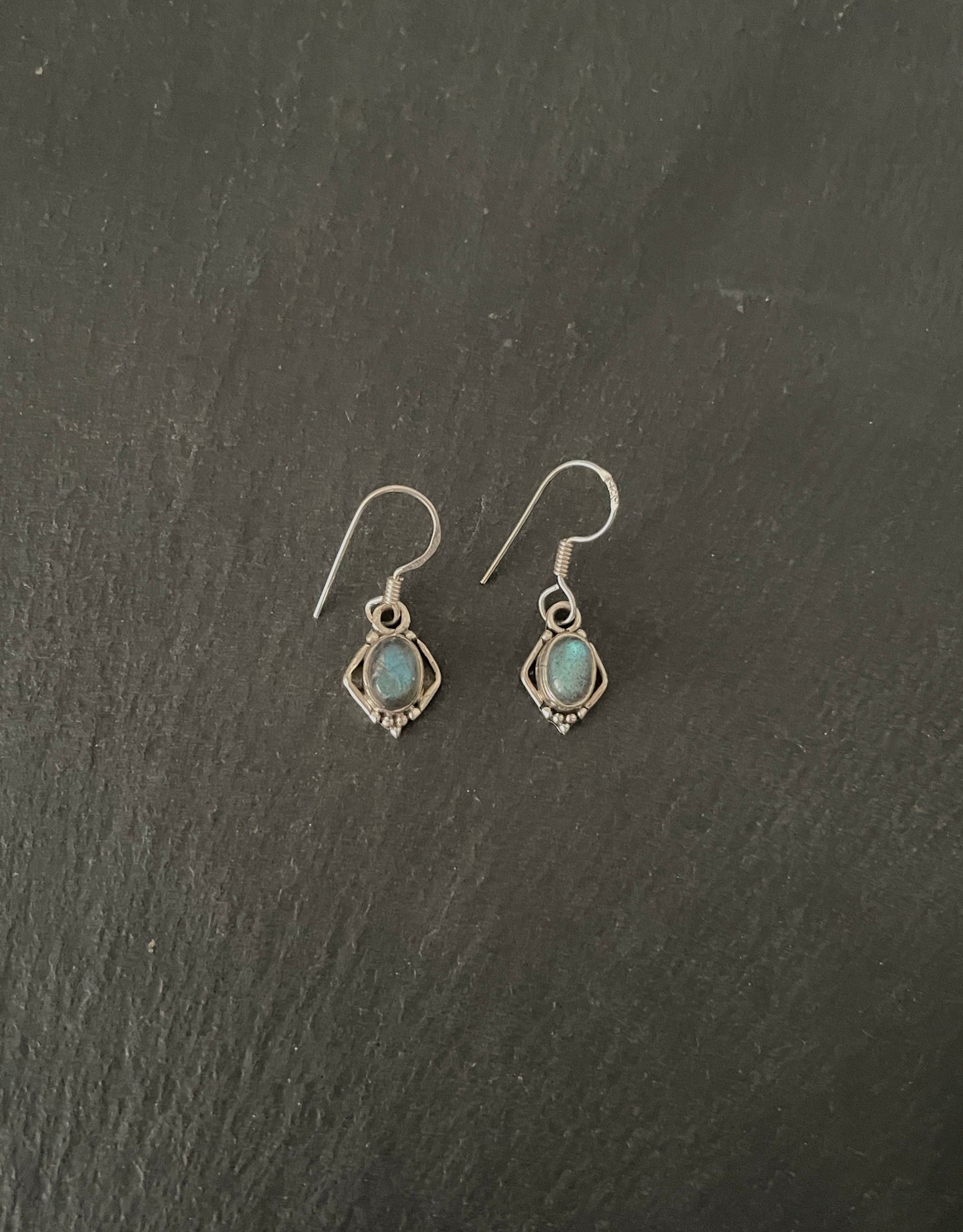 Labradorite Oval Earrings image 0