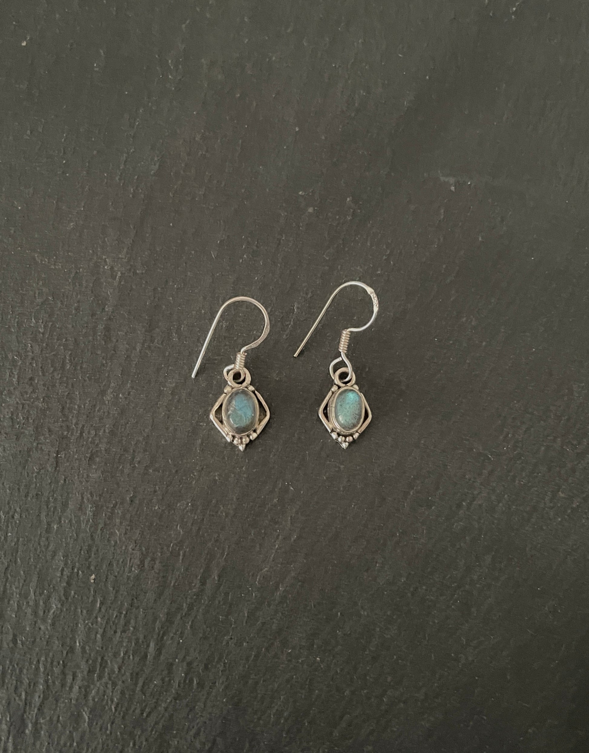 Labradorite Oval Earrings image 0