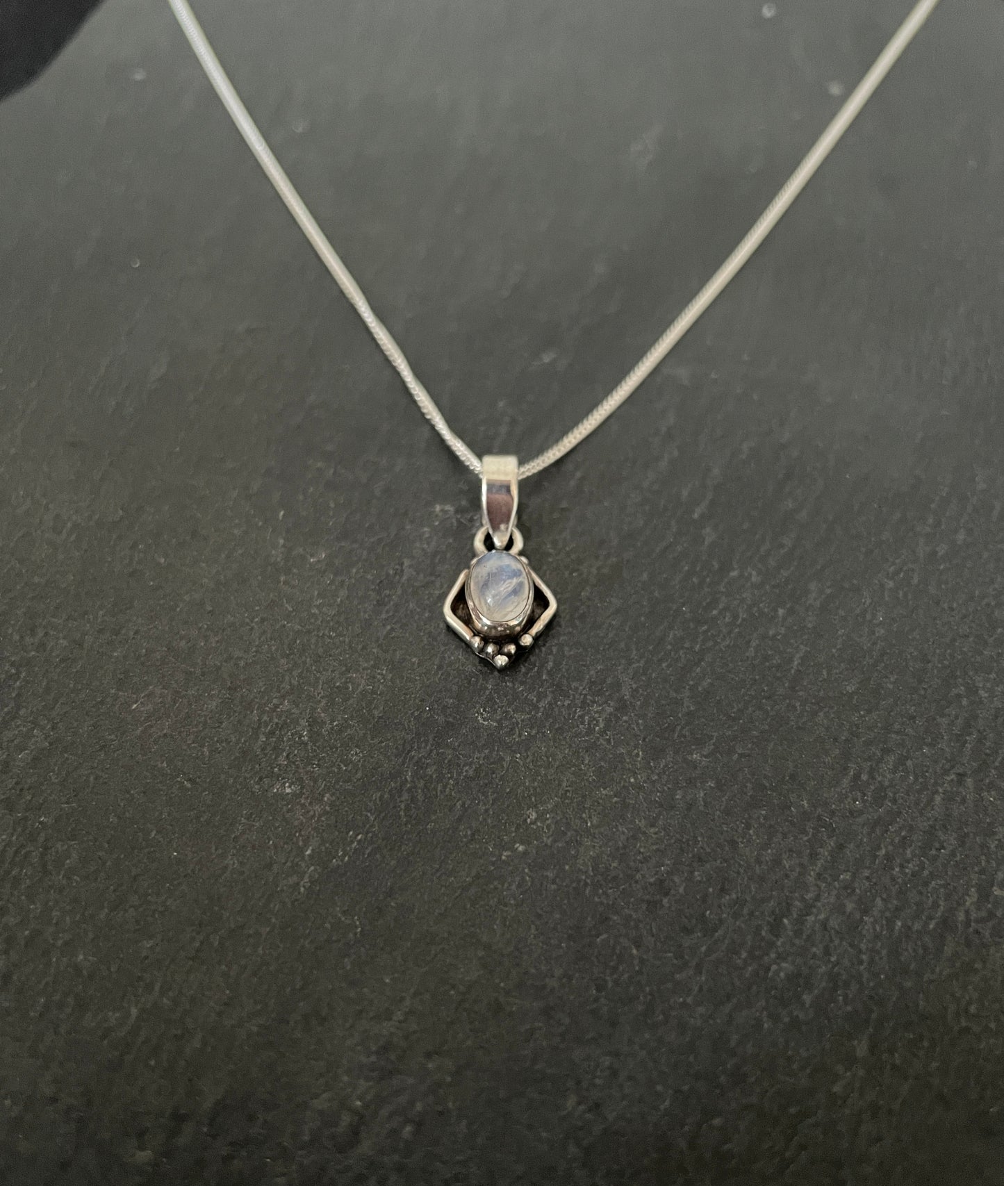 Moonstone and Silver Pendant image 1
