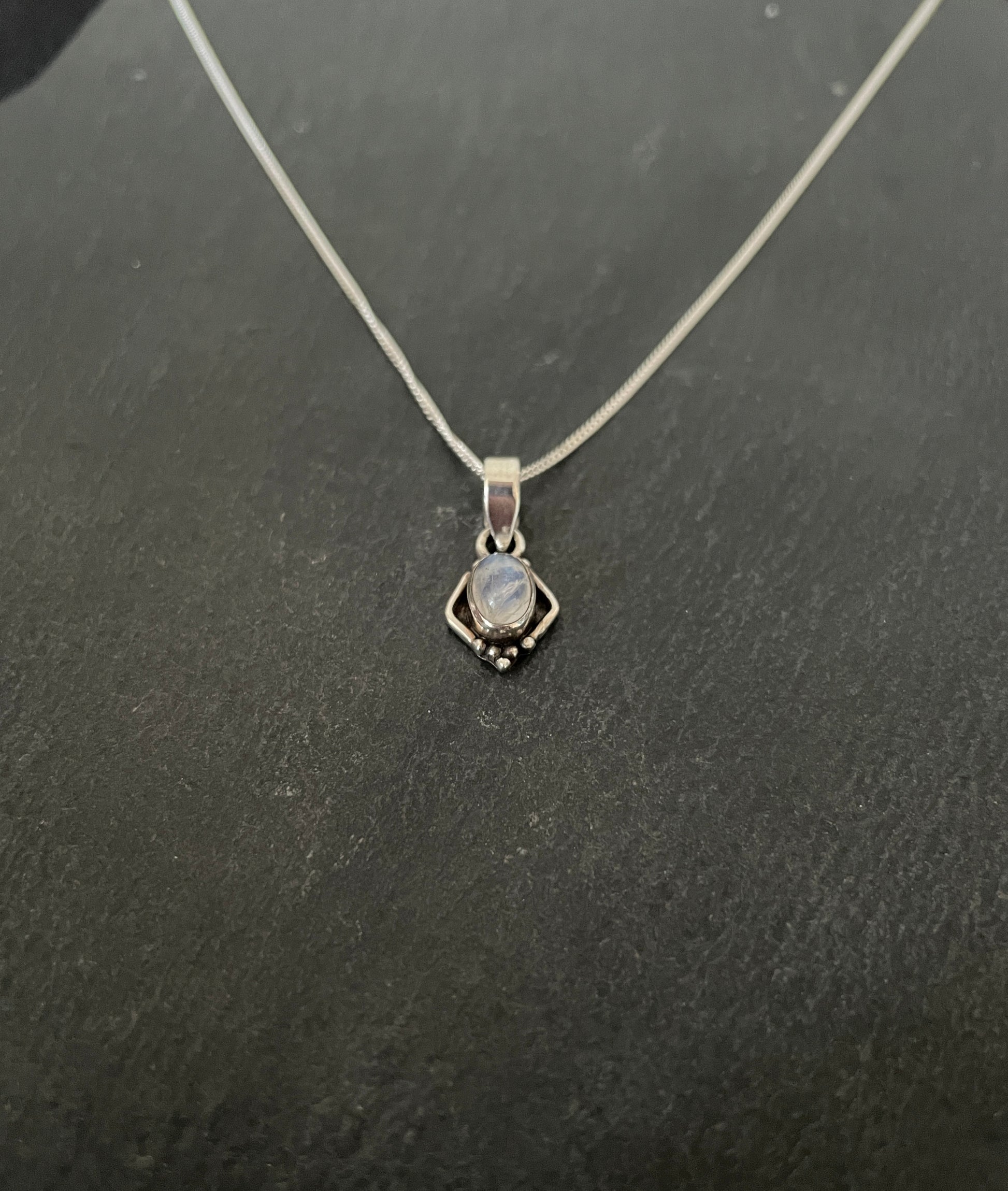 Moonstone and Silver Pendant image 1
