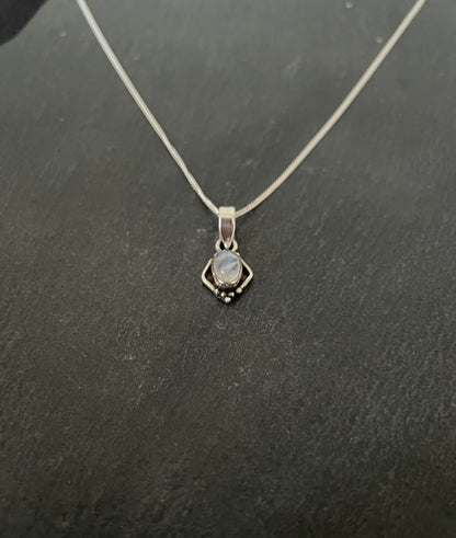 Moonstone and Silver Pendant image 1