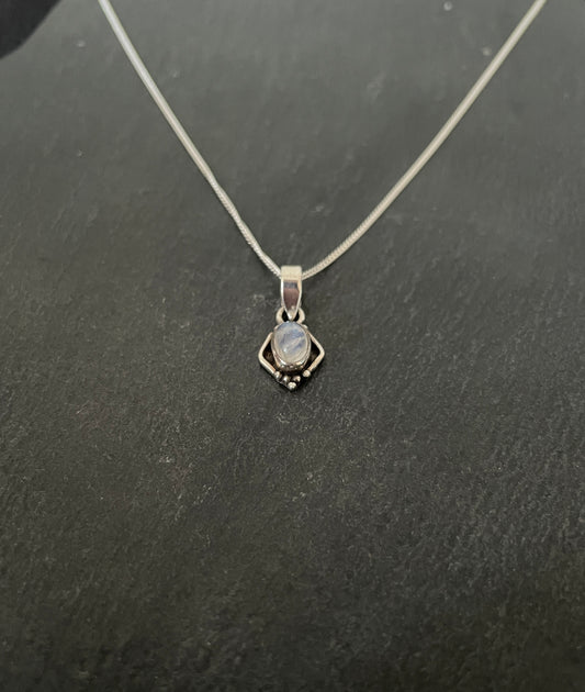 Moonstone and Silver Pendant image 1