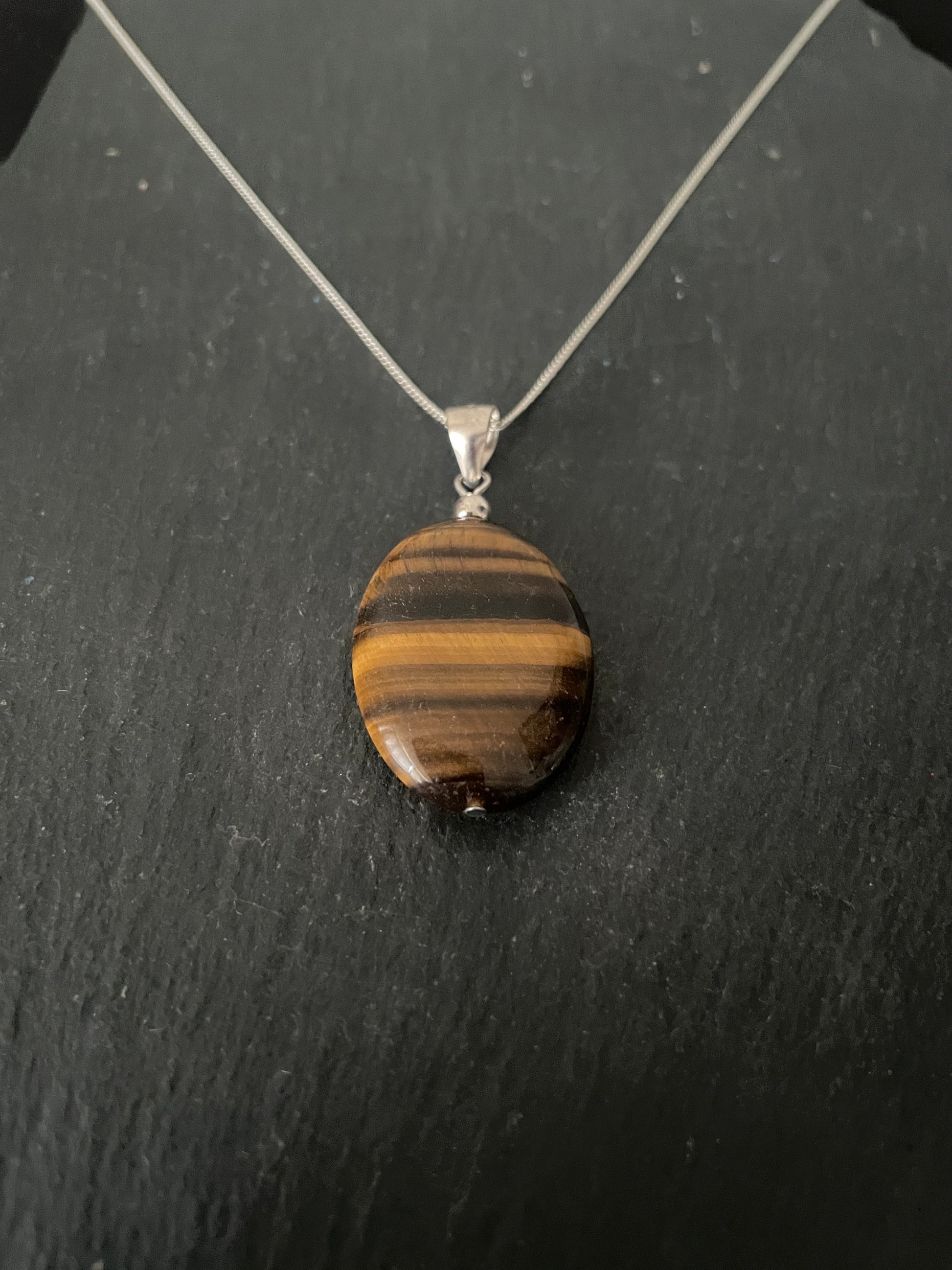 Tiger's Eye Oval Pendant image 1