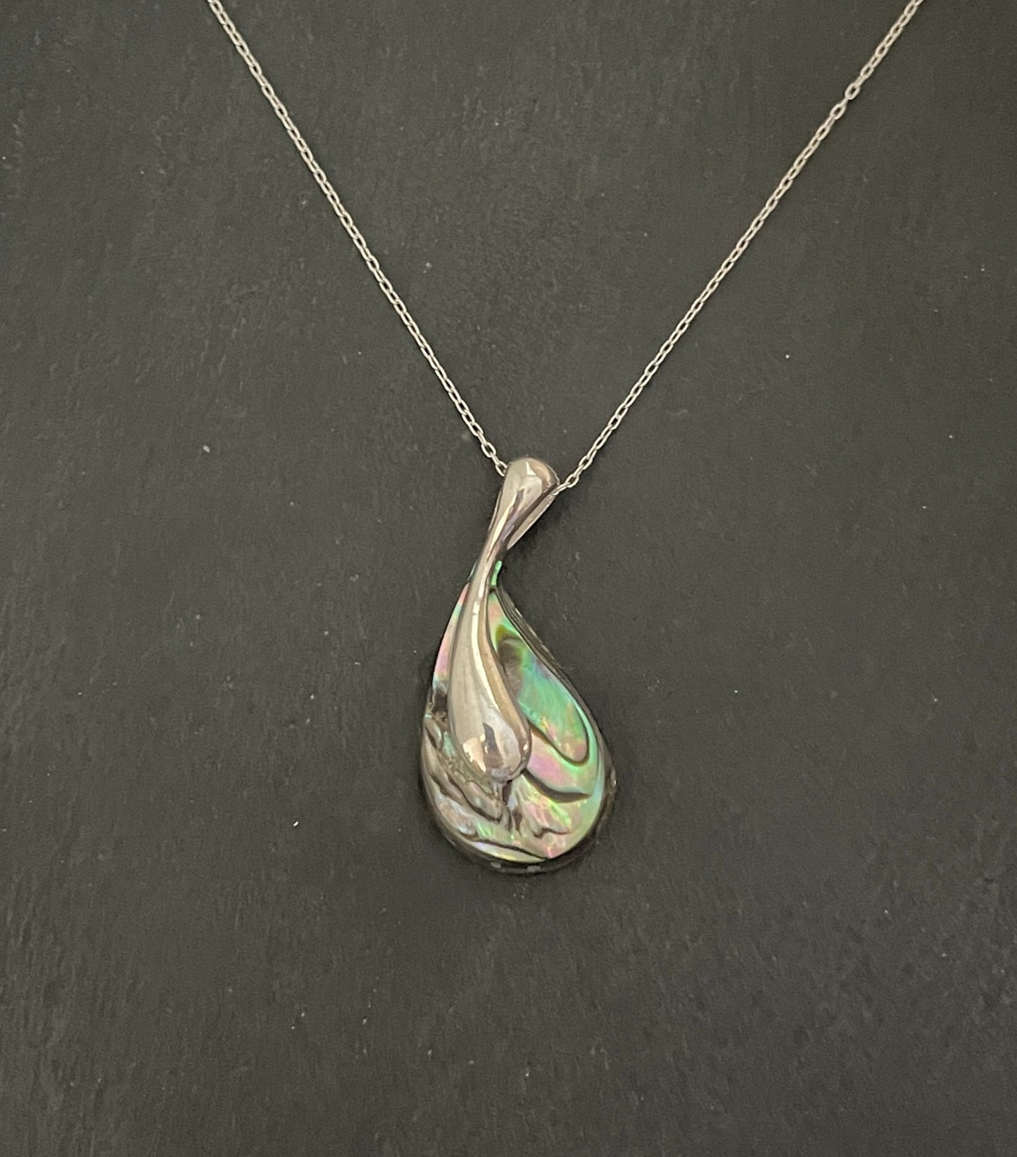 Paua Shell Teardrop Pendant image 0
