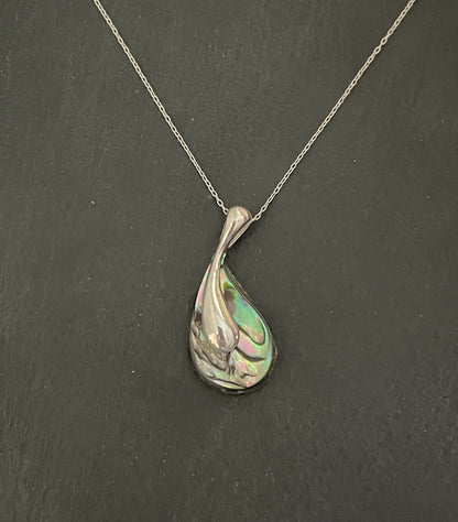 Paua Shell Teardrop Pendant image 0