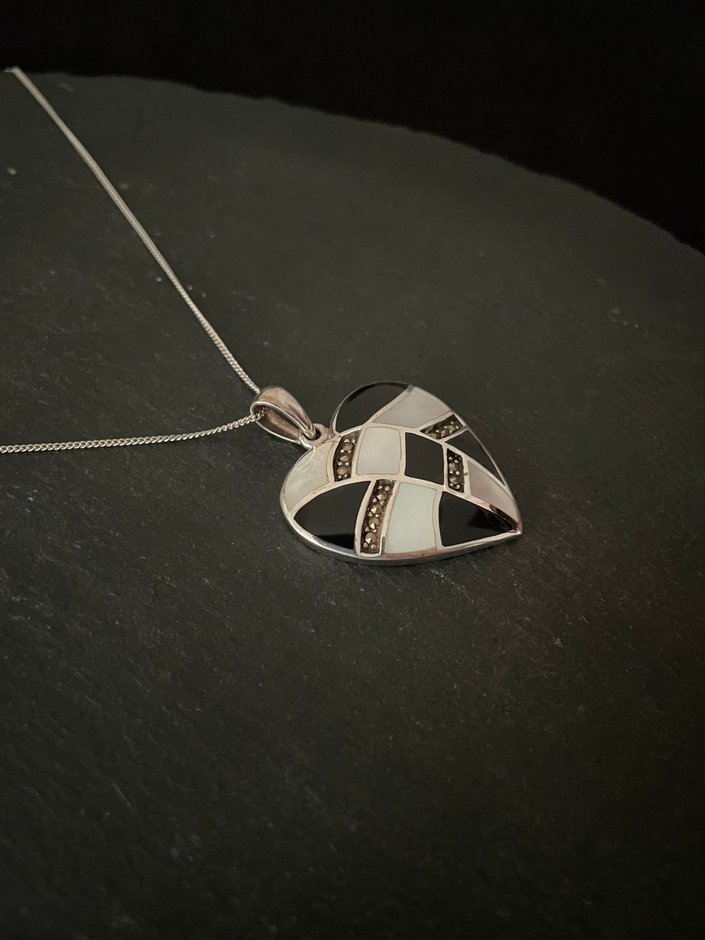 Marcasite Heart Pendant image 1