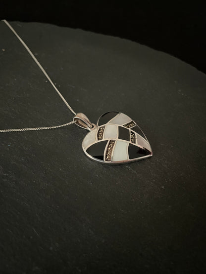 Marcasite Heart Pendant image 1
