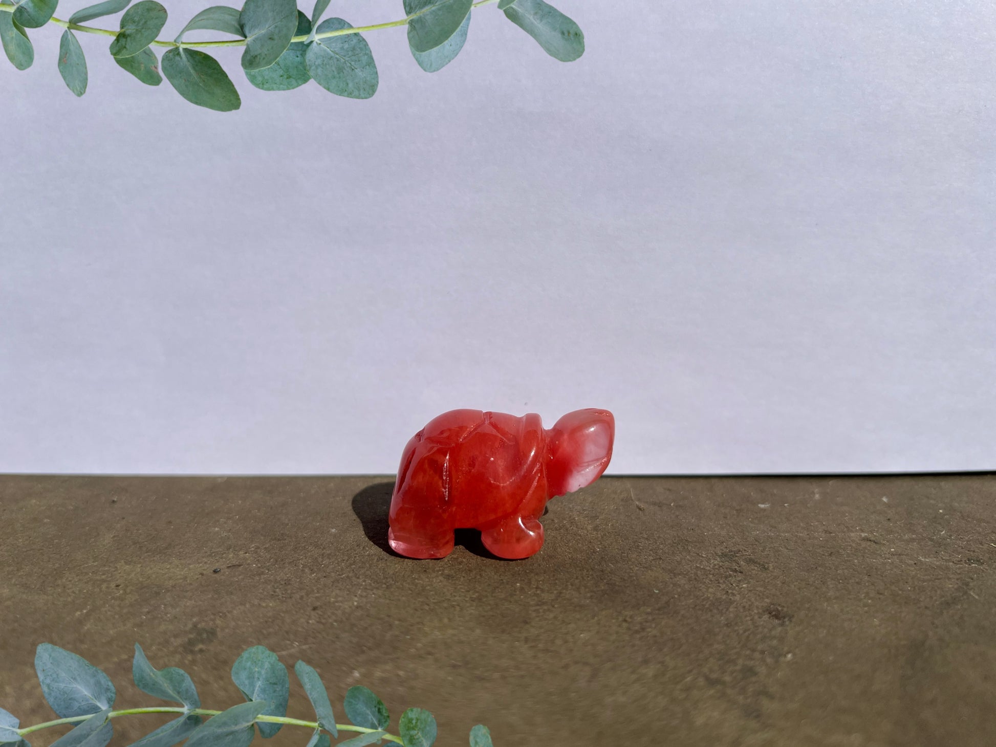 Cherry Quartz Turtle image 0